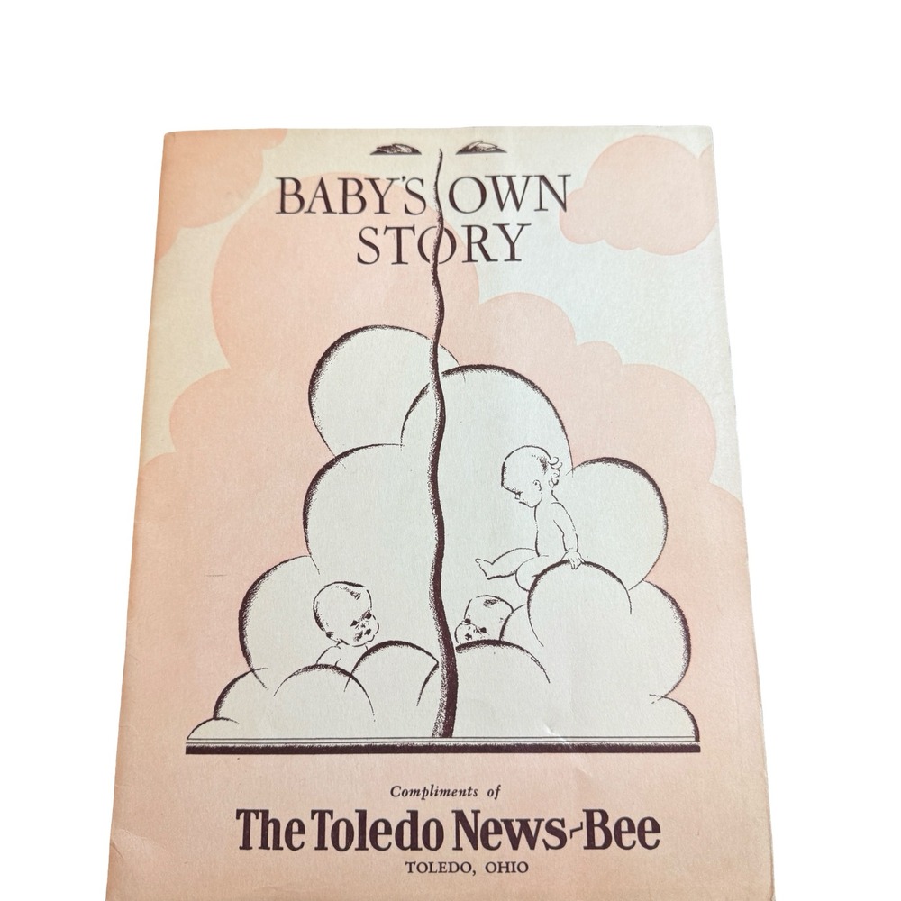 Vintage 1936 Baby's Own Story Record Book Hermien Nusbaum Toledo News-Bee Ohio